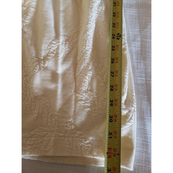 Moda INTL vintage skater dress size Medium long sleeve quilted cream - Picture 11 of 13